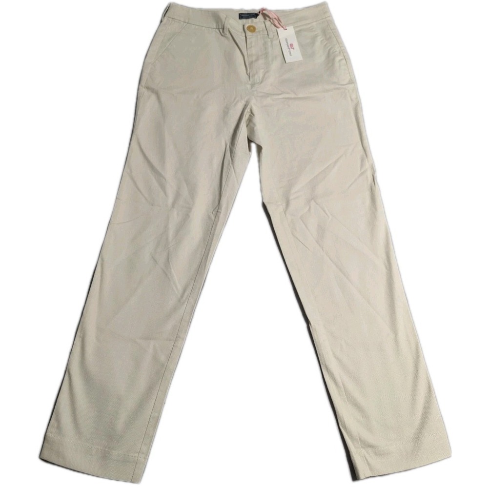 Vineyard Vines Womens Classic Chino Pants Size 6 Stone Stretch NWT Preppy